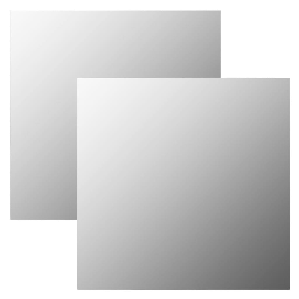 Wandspiegel 2 Stk. Quadratisch Glas