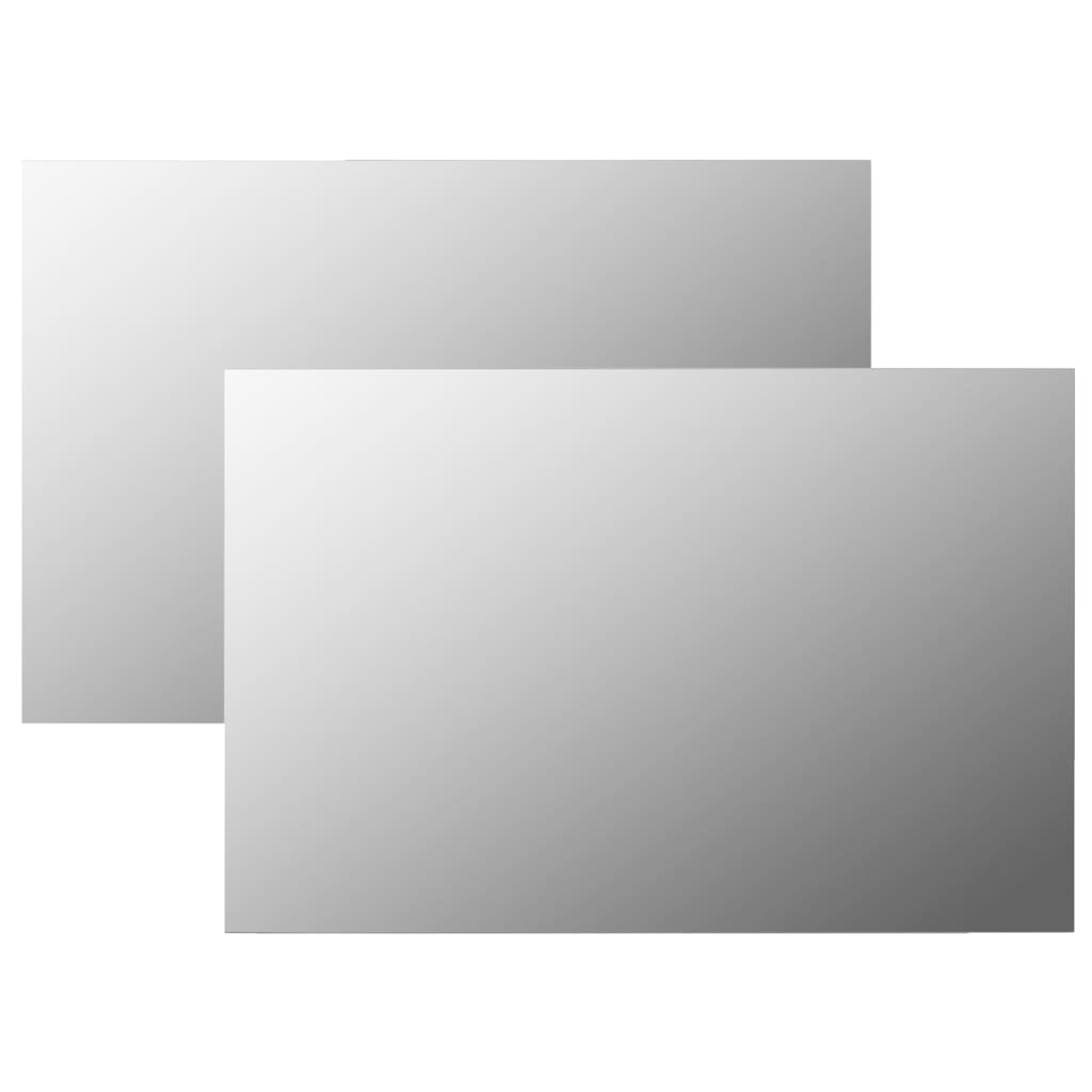 Wandspiegel 2 Stk. Quadratisch Glas