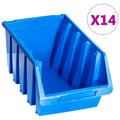 Stapelboxen 20 Stk. Blau Kunststoff