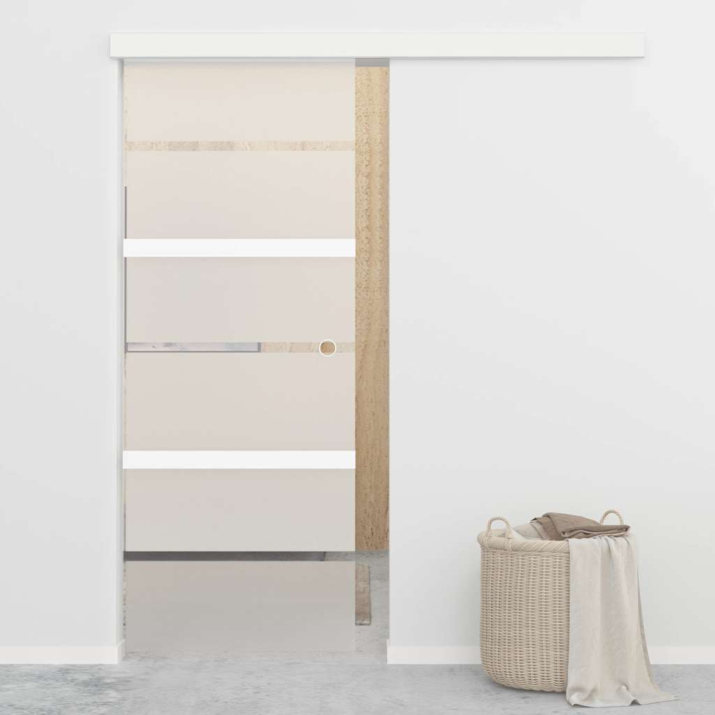 Schiebetür Mit Softclose Esg-Glas Und Aluminium