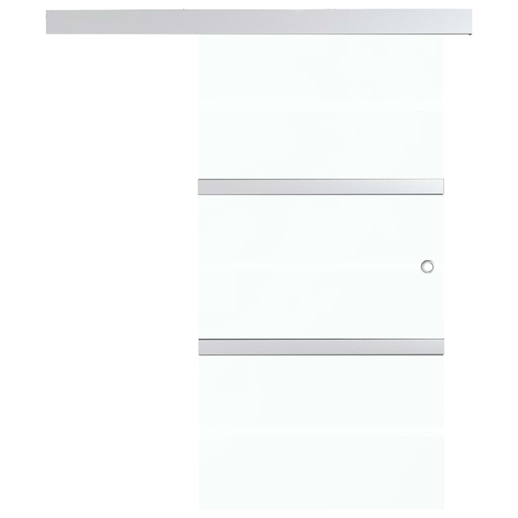 Schiebetür Mit Softclose Esg-Glas Und Aluminium