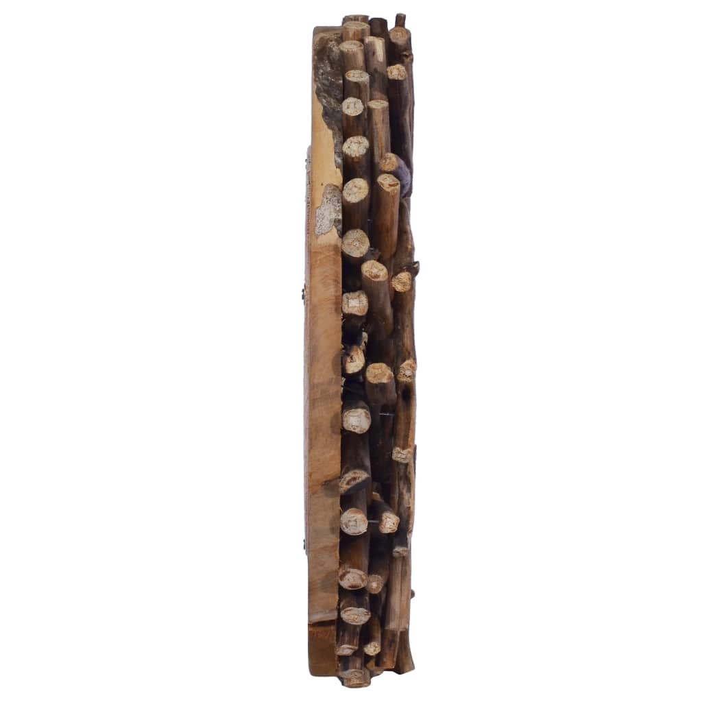 Wandspiegel 40 Cm Teak Rund