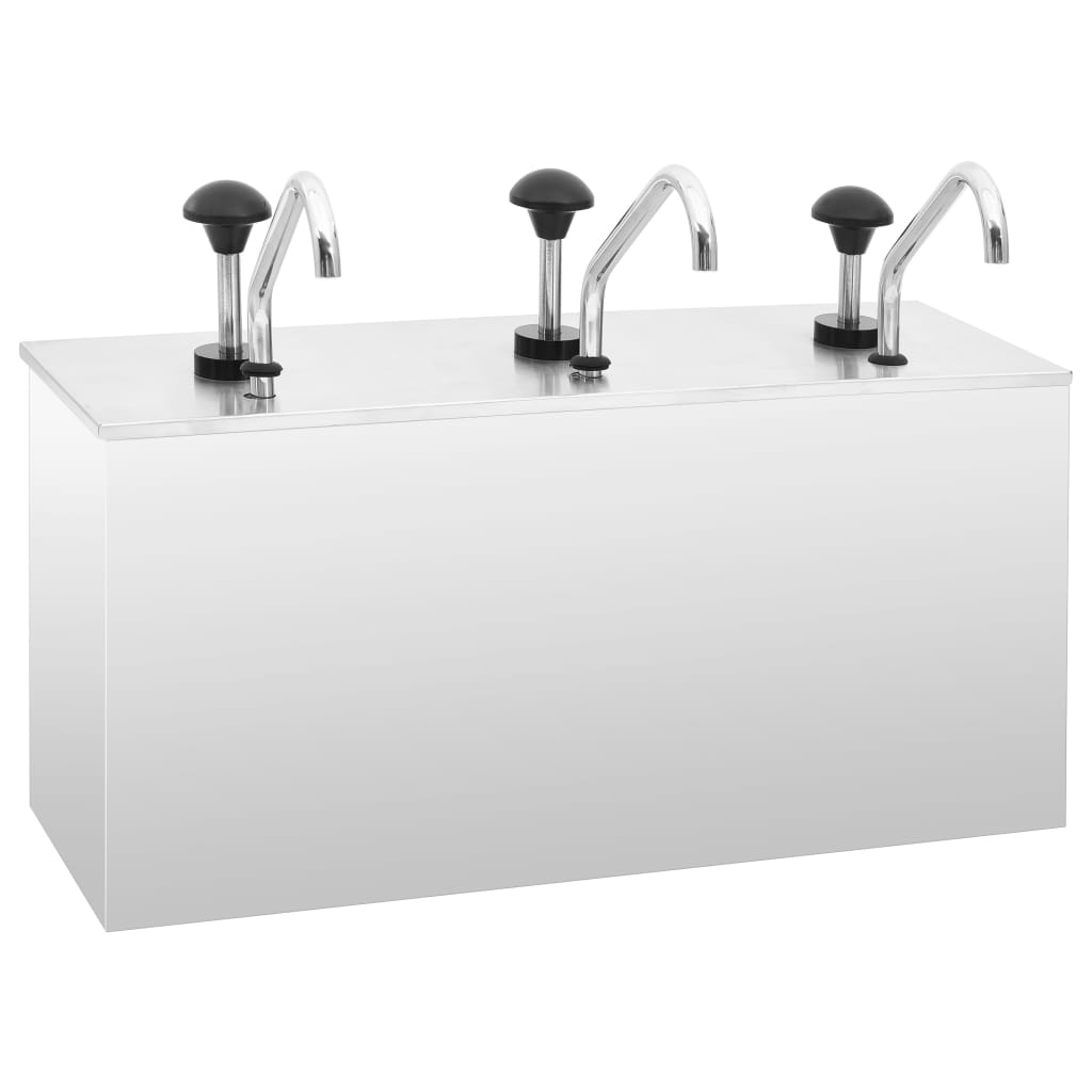 Saucen-Spender Edelstahl 3 X 3,5 L