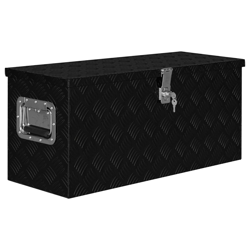 Aluminiumkiste 80×30×35 Cm Schwarz