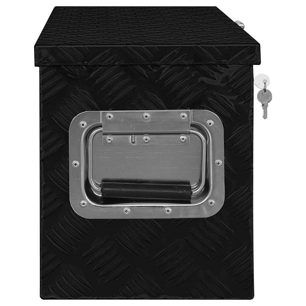 Aluminiumkiste 80×30×35 Cm Schwarz
