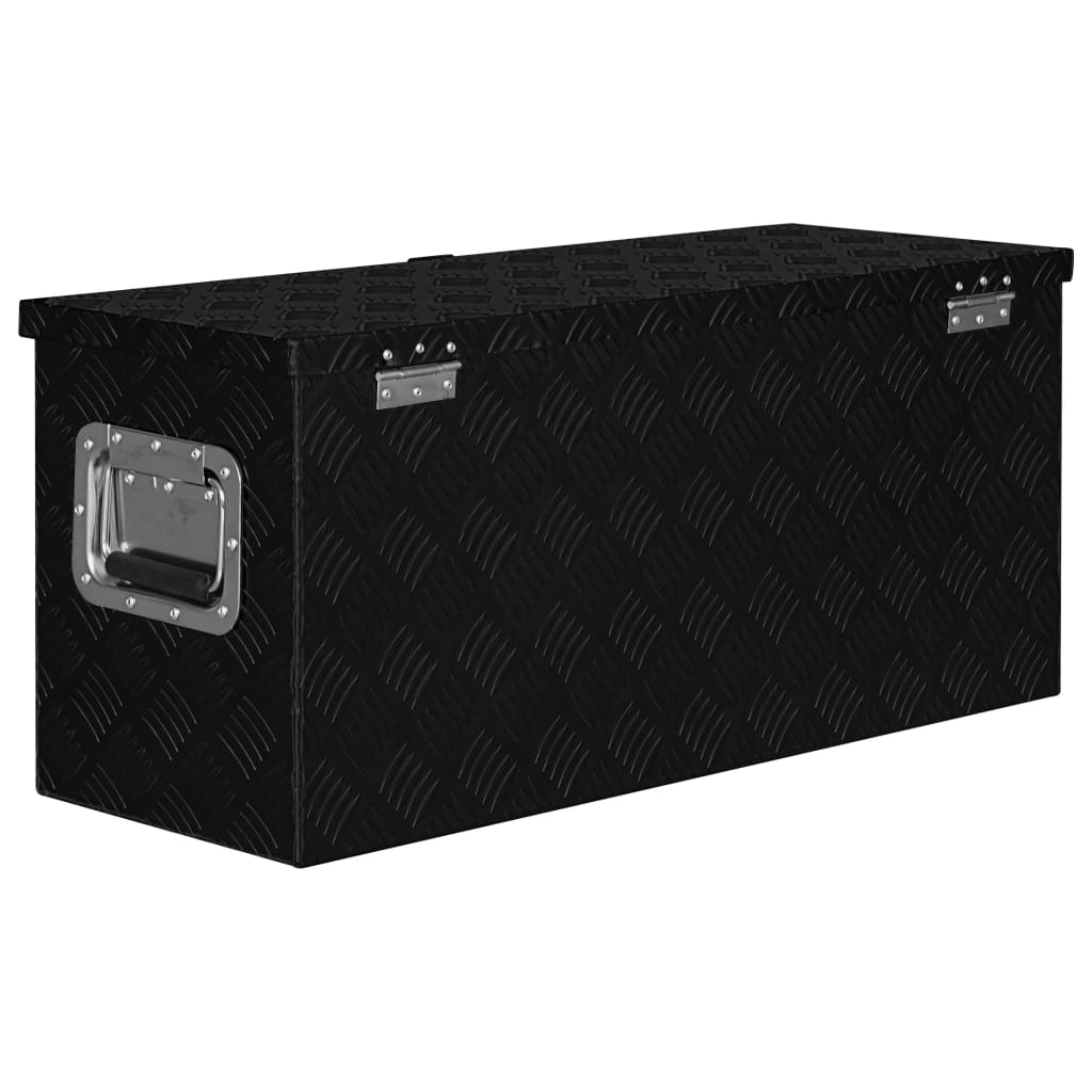 Aluminiumkiste 80×30×35 Cm Schwarz