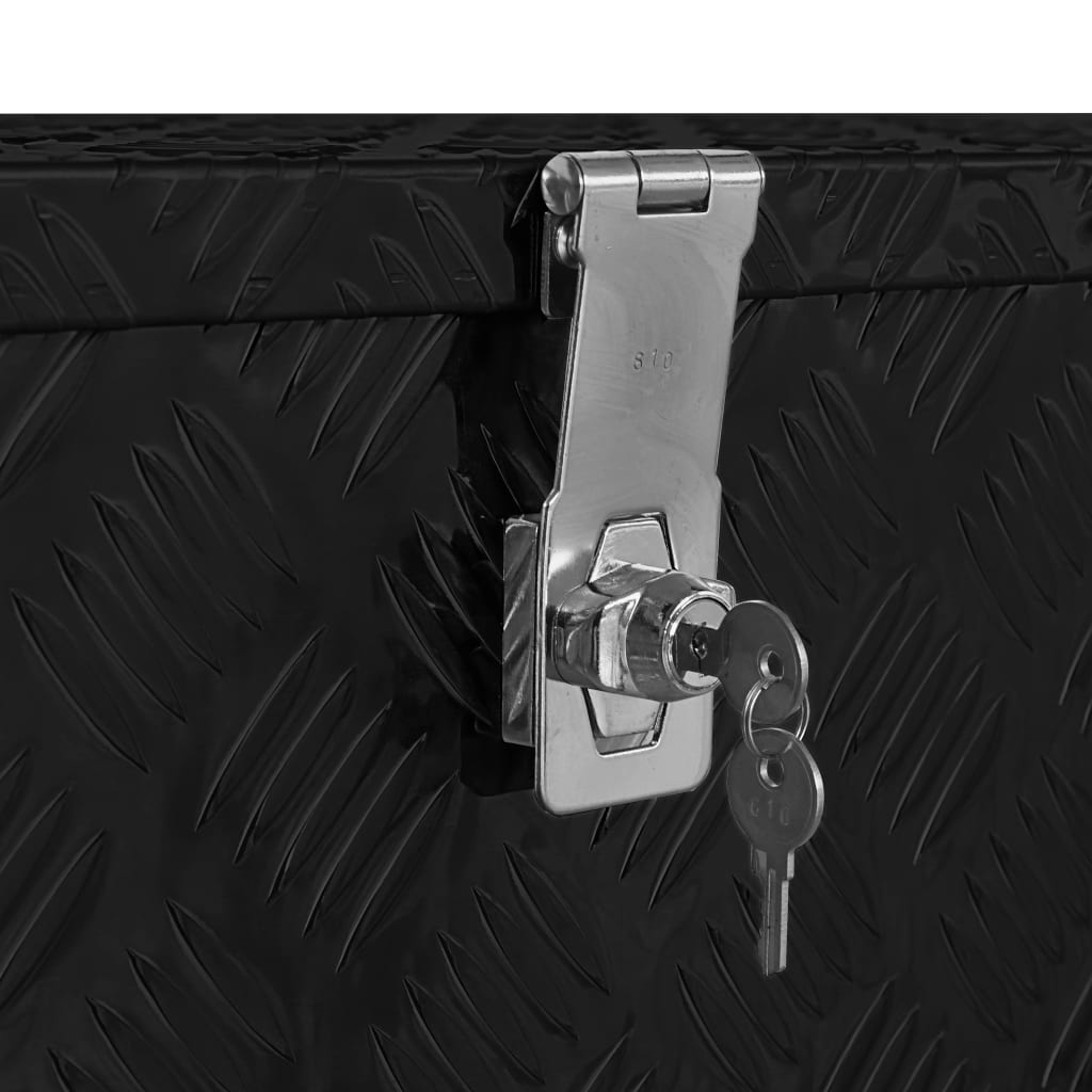 Aluminiumkiste 80×30×35 Cm Schwarz