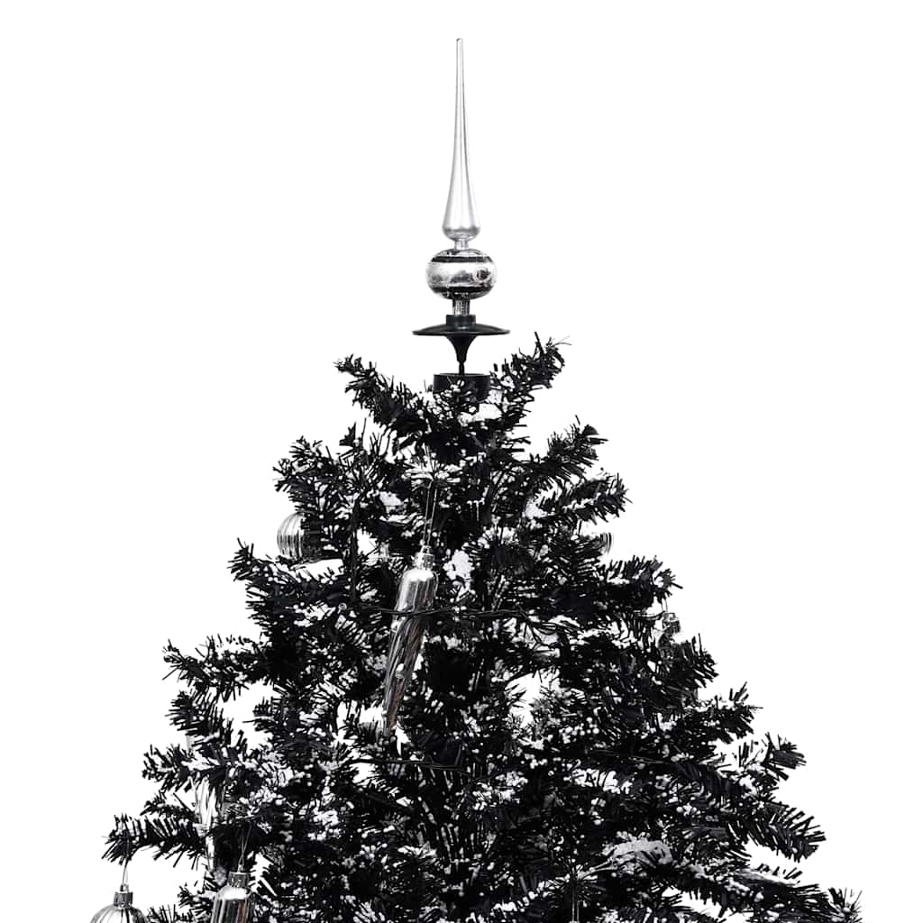 Schneiender Weihnachtsbaum Mit Schirmfuß 140 Cm Pvc Schwarz