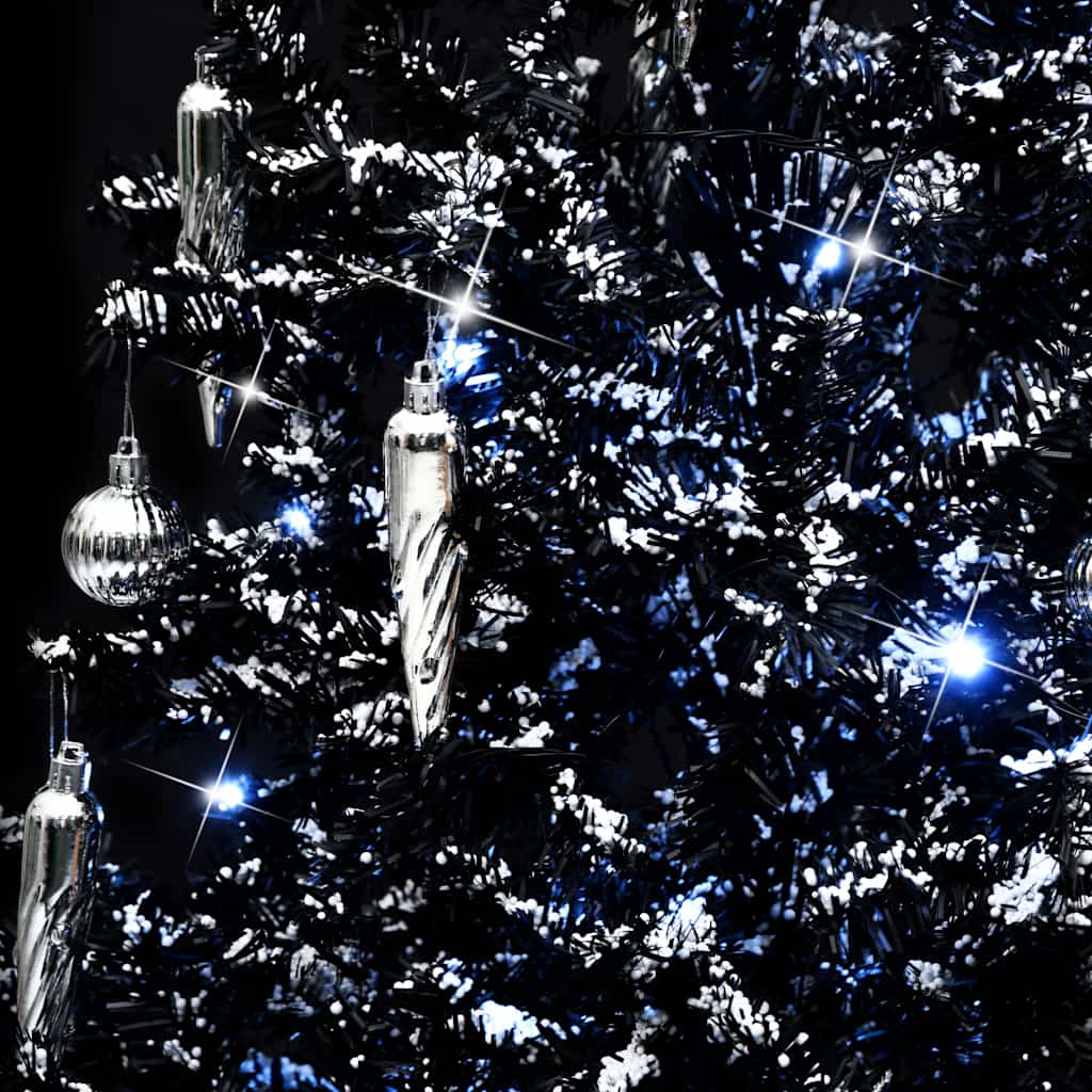 Schneiender Weihnachtsbaum Mit Schirmfuß 140 Cm Pvc Schwarz