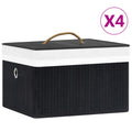 Bambus-Aufbewahrungsboxen 4 Stk.