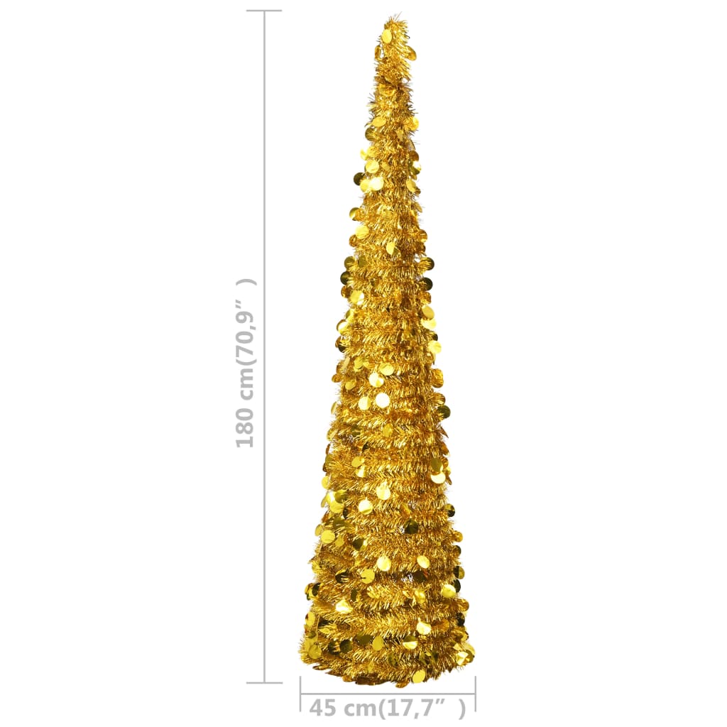 Künstlicher Pop-Up-Weihnachtsbaum En 180 Cm Pet Gold