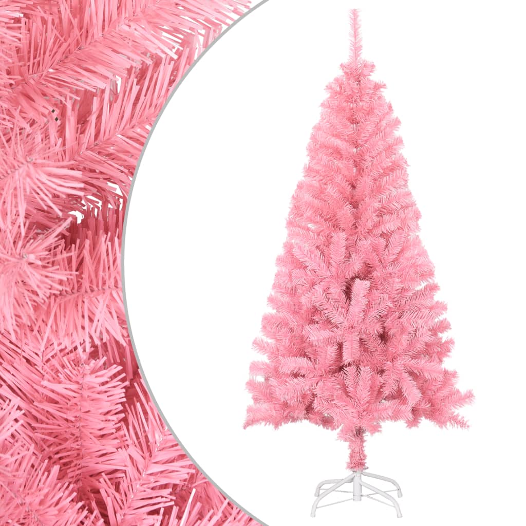 Künstlicher Weihnachtsbaum Mit Ständer 180 Cm Pvc Rosa