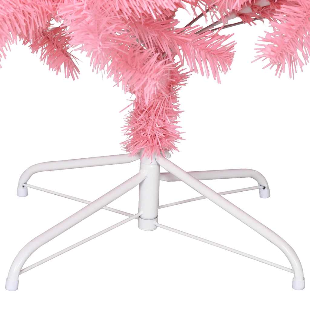 Künstlicher Weihnachtsbaum Mit Ständer 180 Cm Pvc Rosa