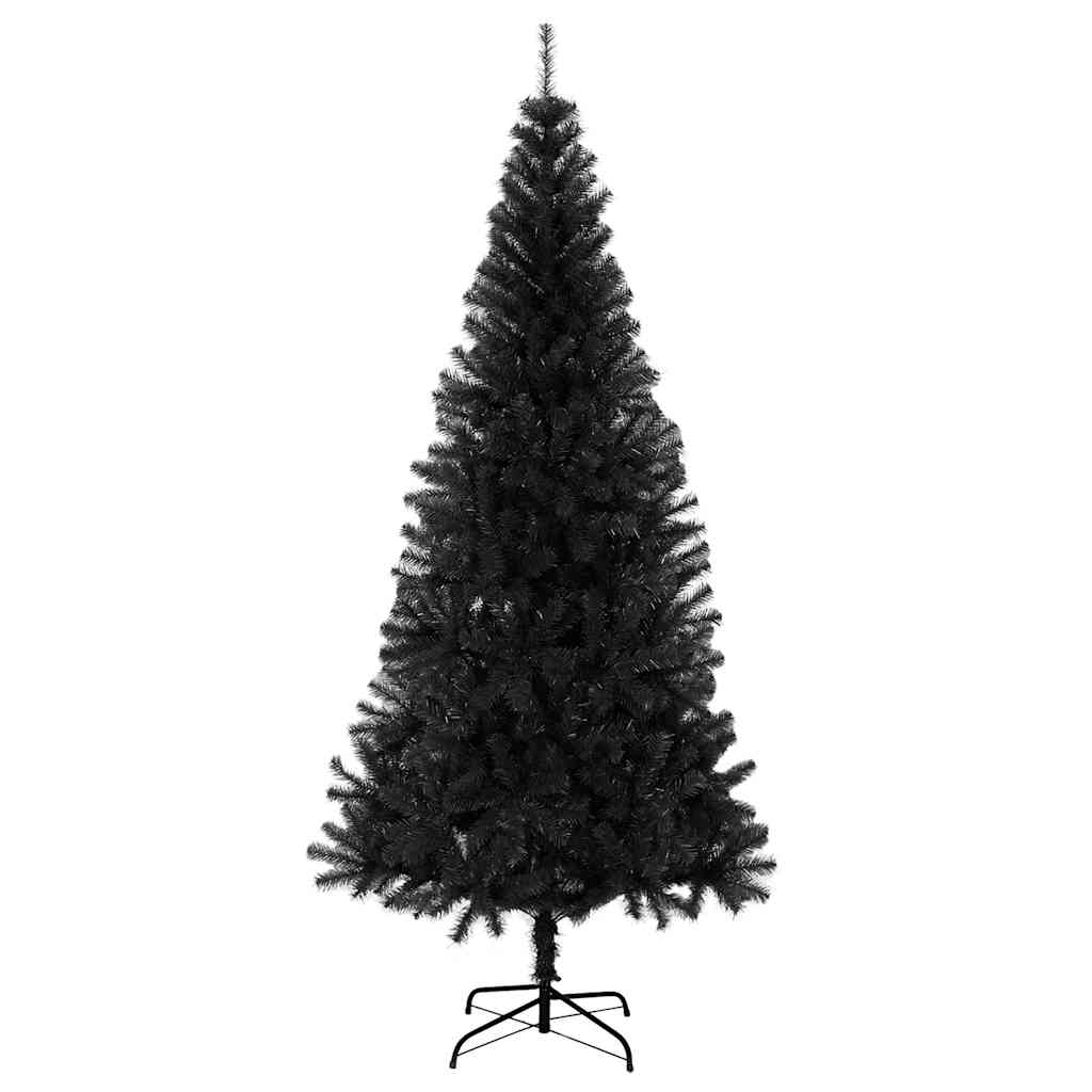 Künstlicher Weihnachtsbaum Mit Ständer 210 Cm Pvc Schwarz
