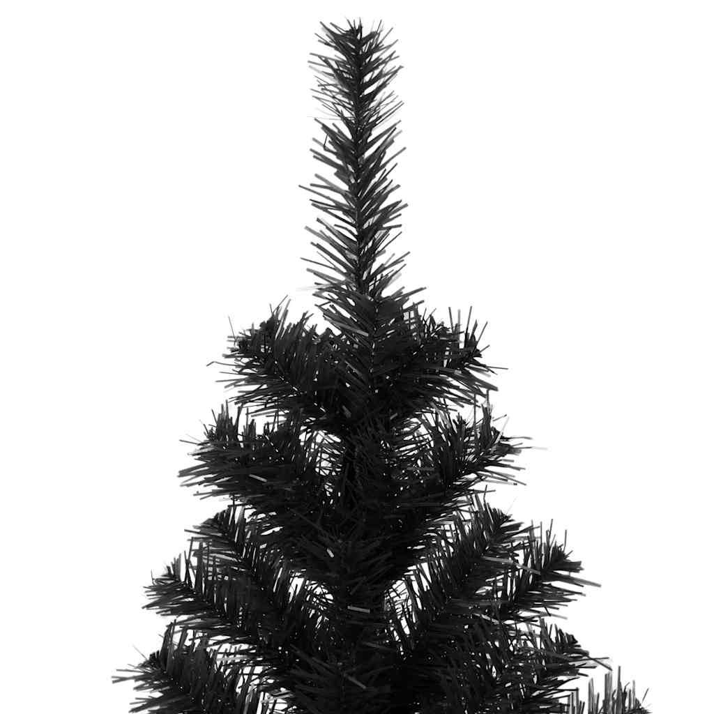 Künstlicher Weihnachtsbaum Mit Ständer 210 Cm Pvc Schwarz