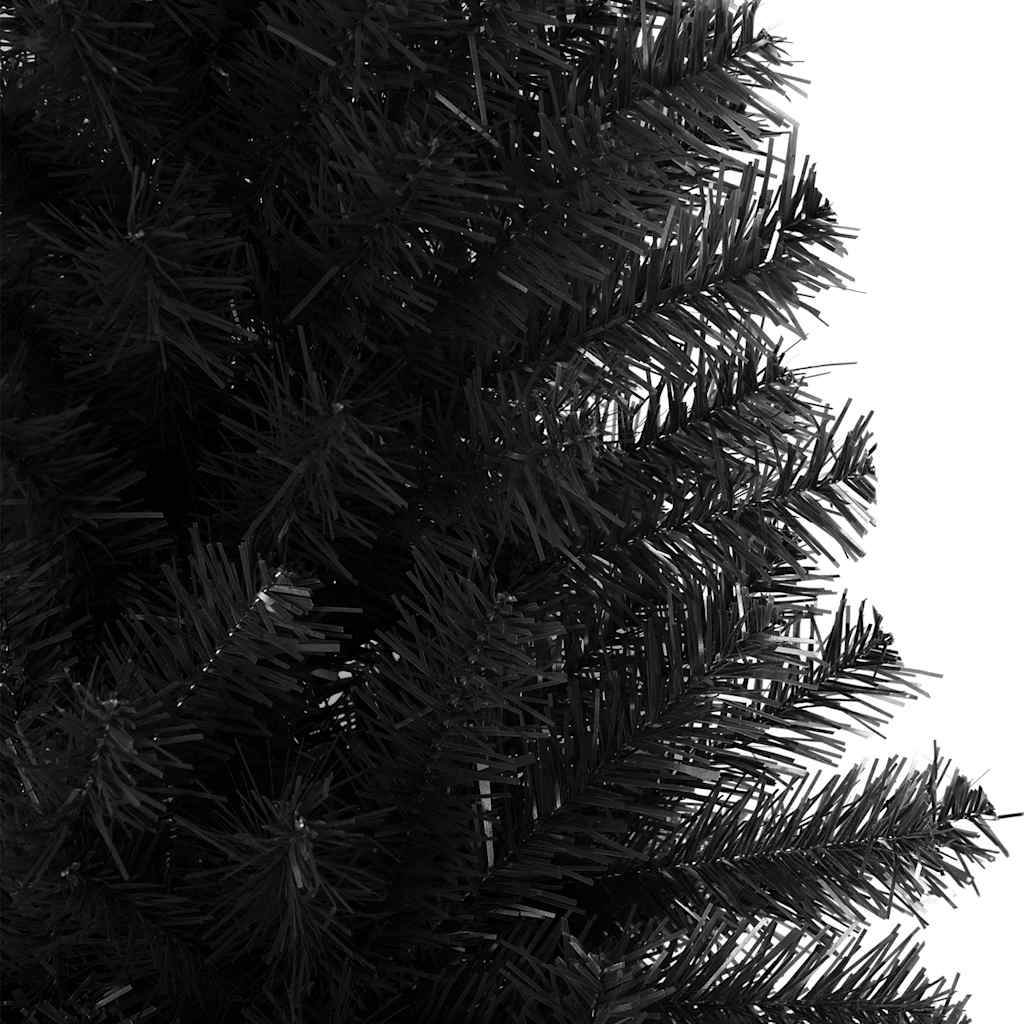 Künstlicher Weihnachtsbaum Mit Ständer 210 Cm Pvc Schwarz