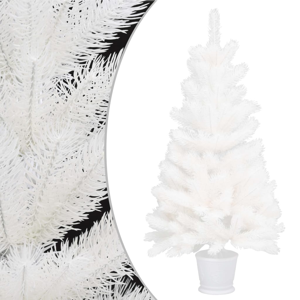 Künstlicher Weihnachtsbaum Naturgetreue Nadeln Weiß