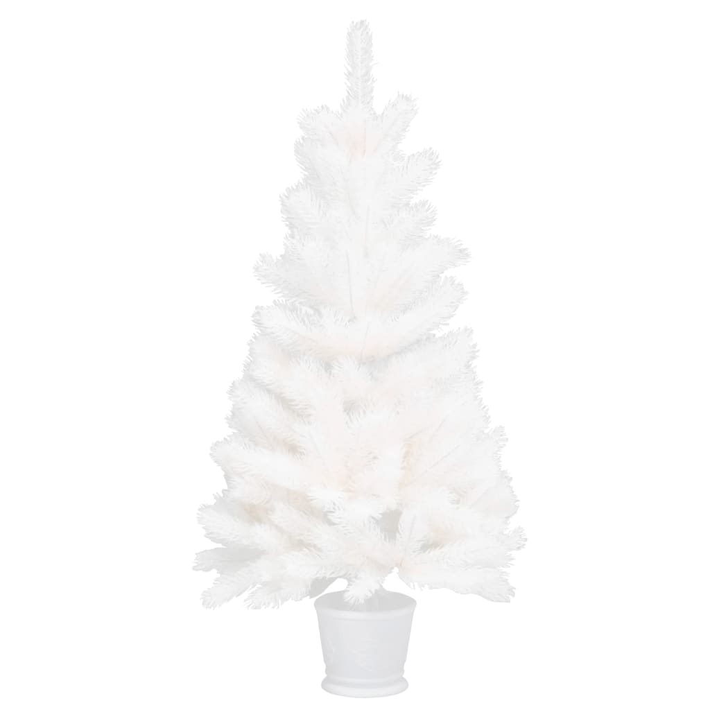 Künstlicher Weihnachtsbaum Naturgetreue Nadeln Weiß