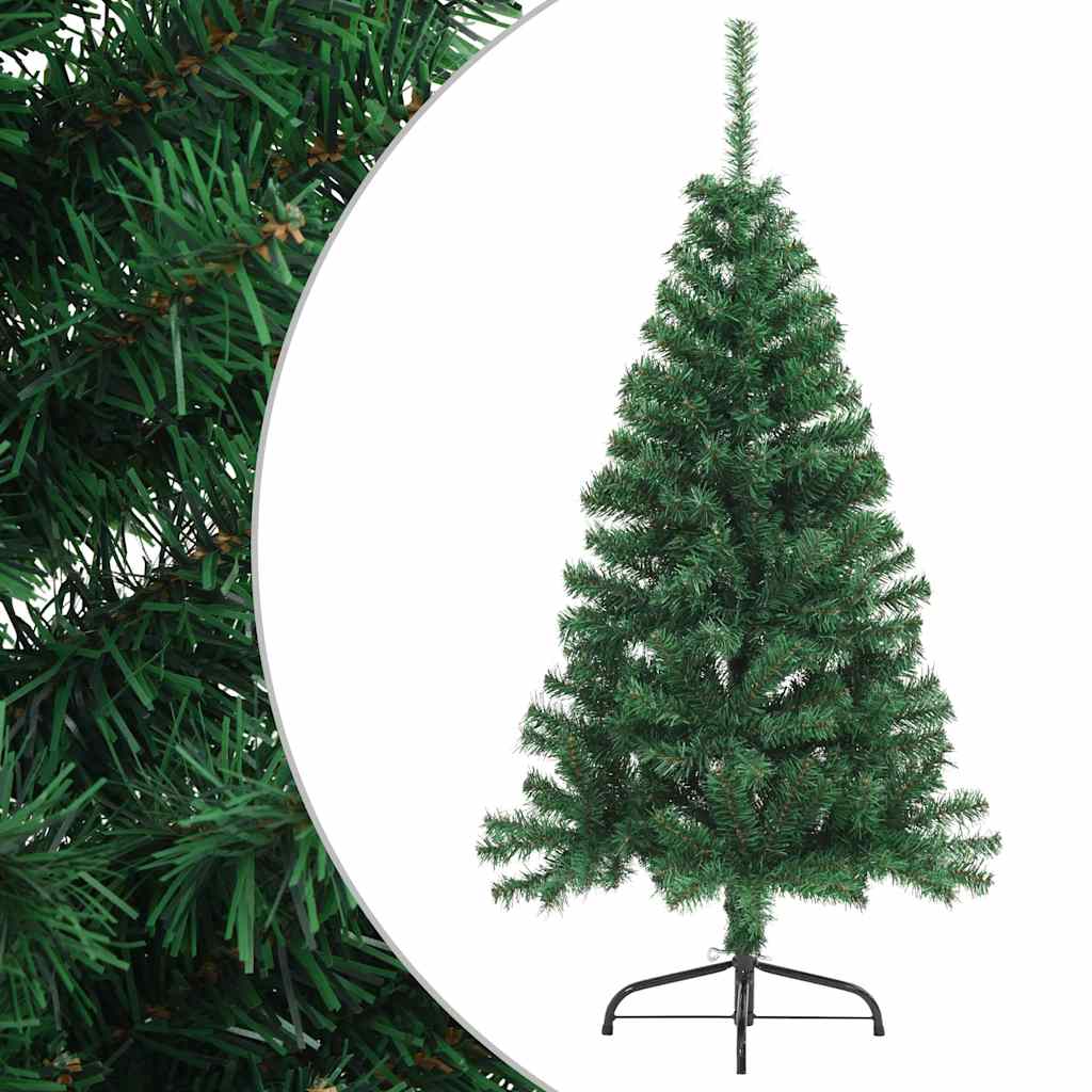 Künstlicher Halb-Weihnachtsbaum Mit Ständer 210 Cm Pvc Grün