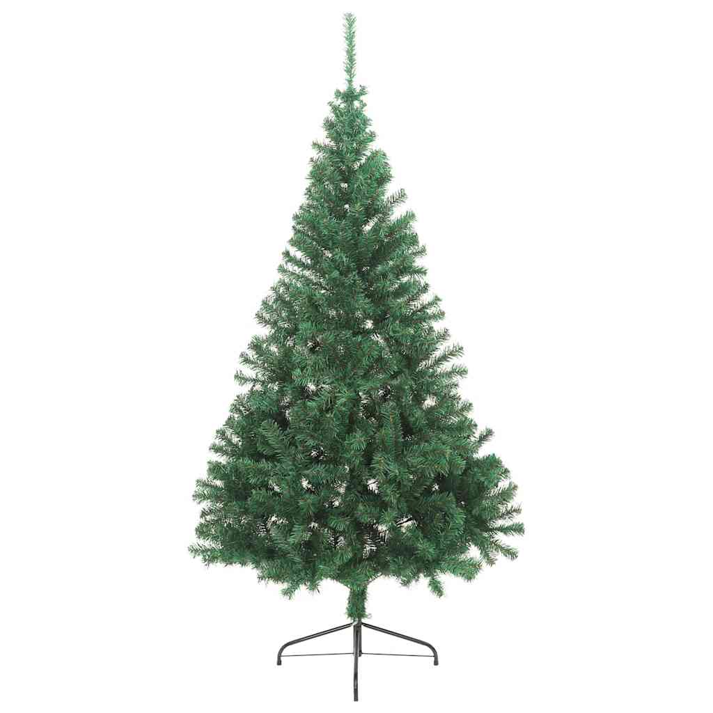 Künstlicher Halb-Weihnachtsbaum Mit Ständer 210 Cm Pvc Grün
