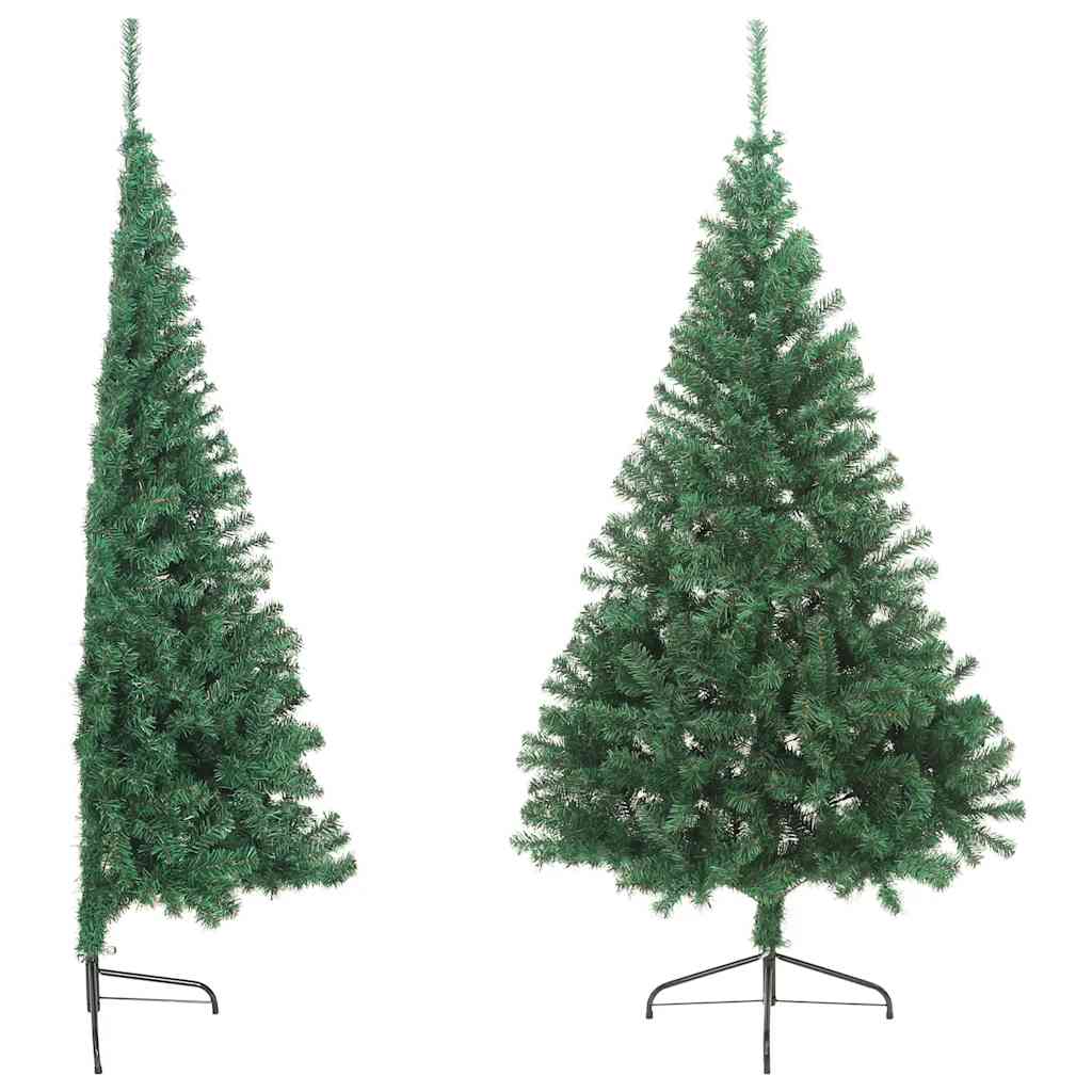 Künstlicher Halb-Weihnachtsbaum Mit Ständer 210 Cm Pvc Grün