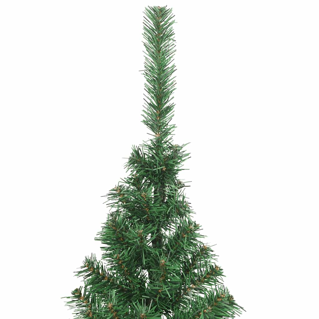 Künstlicher Halb-Weihnachtsbaum Mit Ständer 210 Cm Pvc Grün