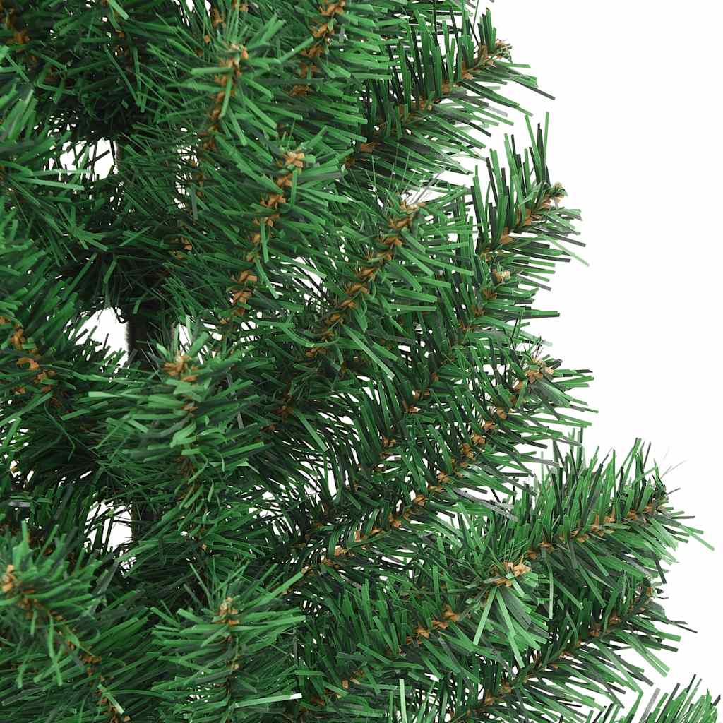 Künstlicher Halb-Weihnachtsbaum Mit Ständer 210 Cm Pvc Grün