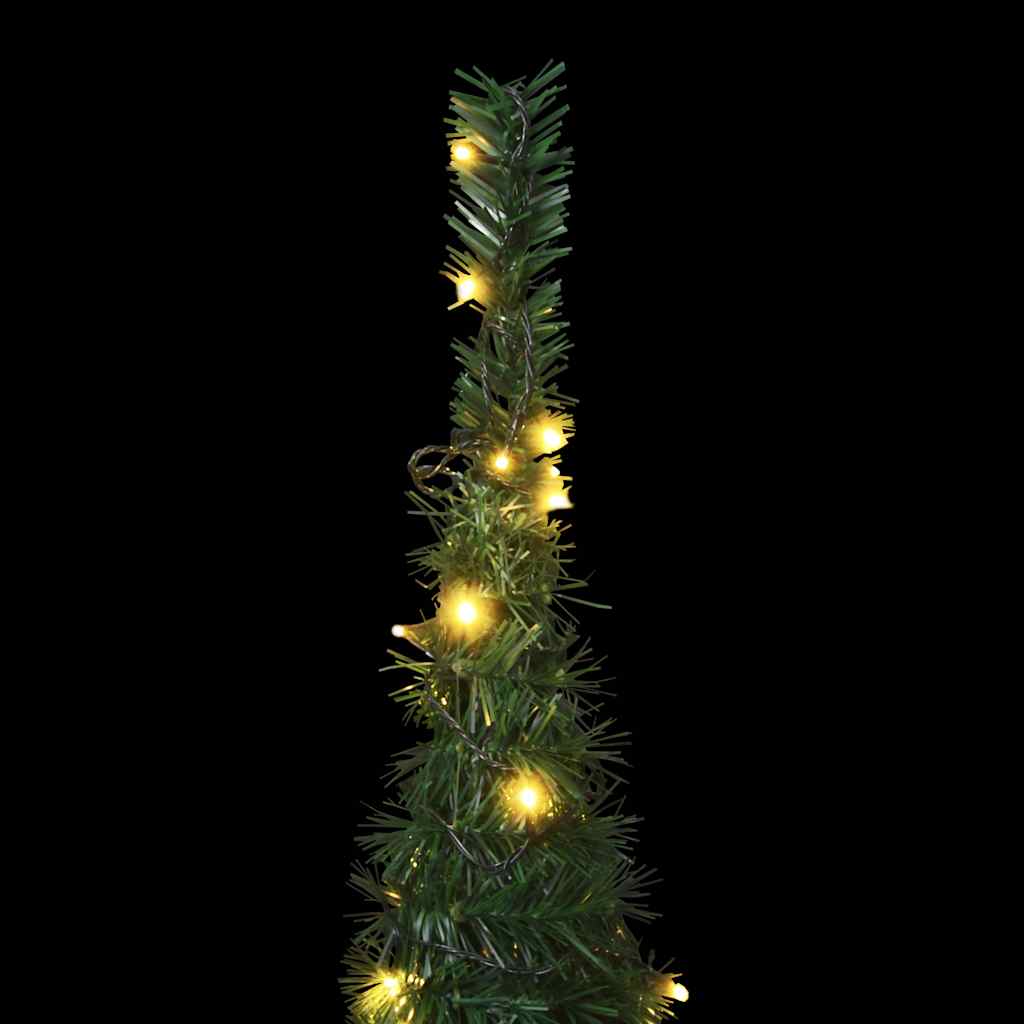 Künstlicher Pop-Up-Weihnachtsbaum Mit Beleuchtung Grün 210 Cm