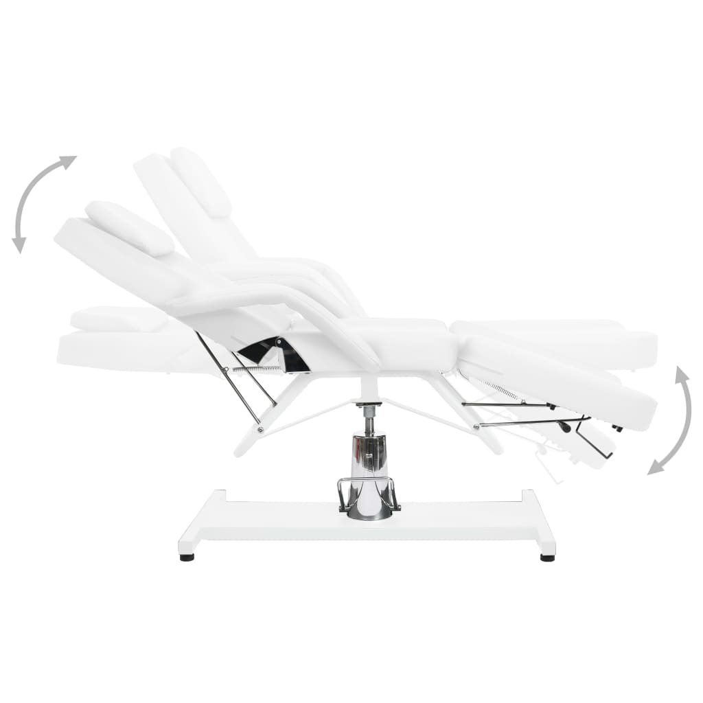 Massagetisch Weiß 180X62X(87-112) Cm
