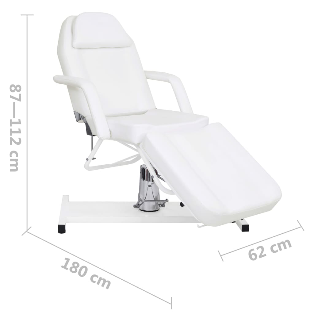 Massagetisch Weiß 180X62X(87-112) Cm
