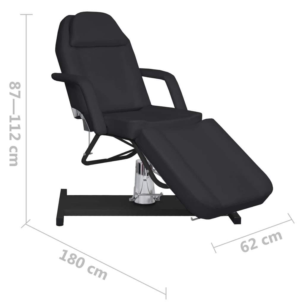 Massagetisch Schwarz 180X62X(87-112) Cm