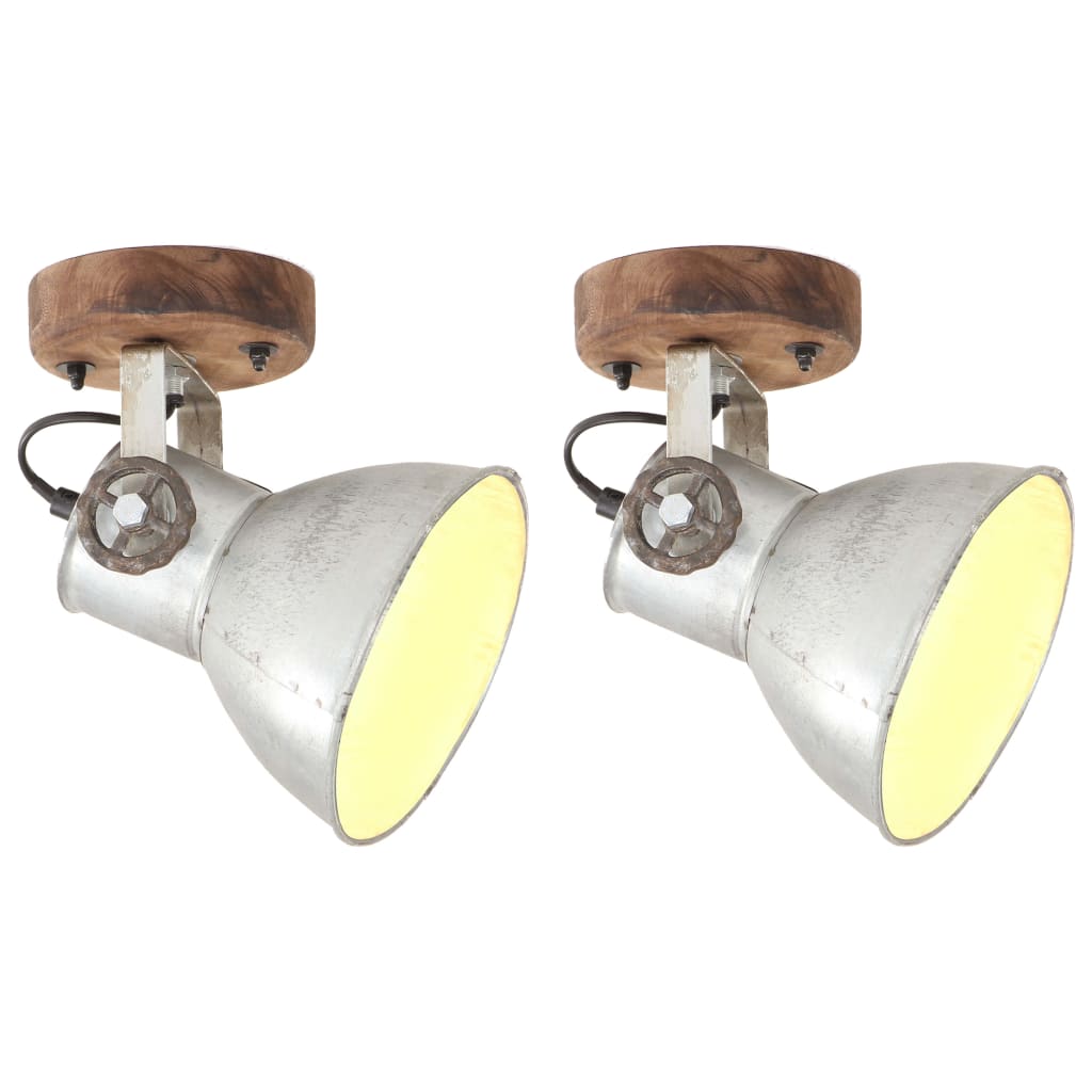 Wandlampe Industriestil N 45X25 Cm E27 Silber