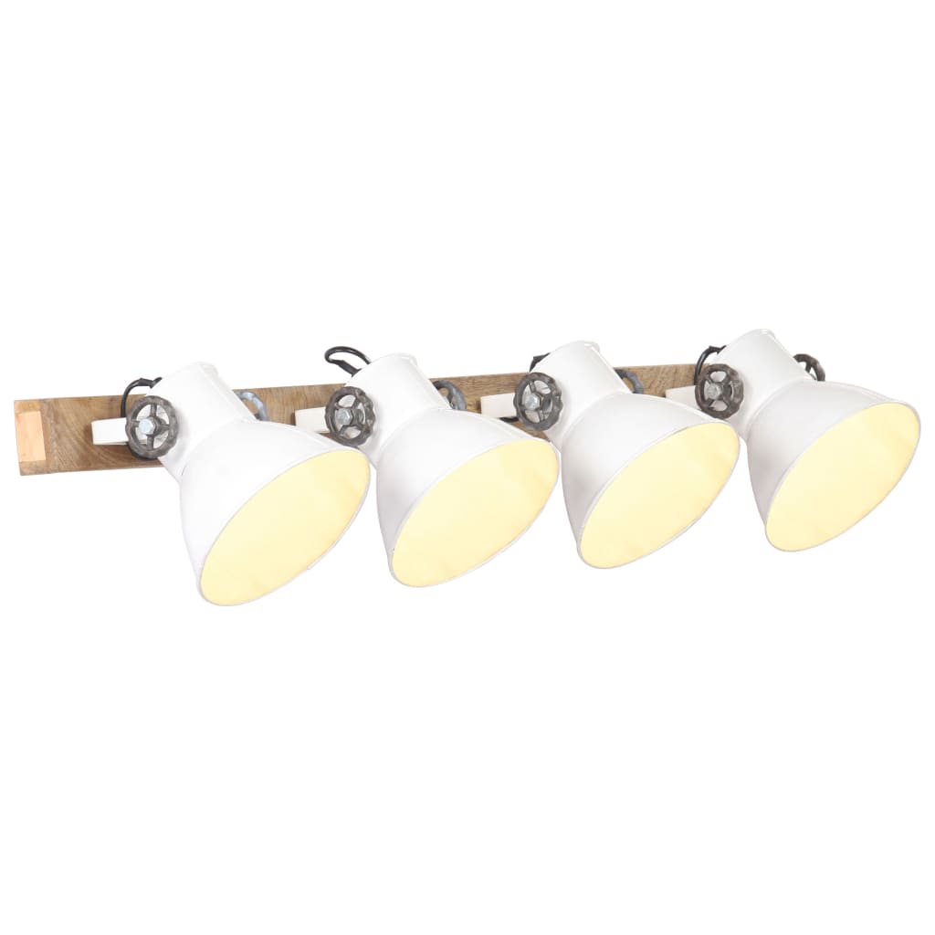 Wandlampe Industriestil 65X25 Cm E27 Weiß