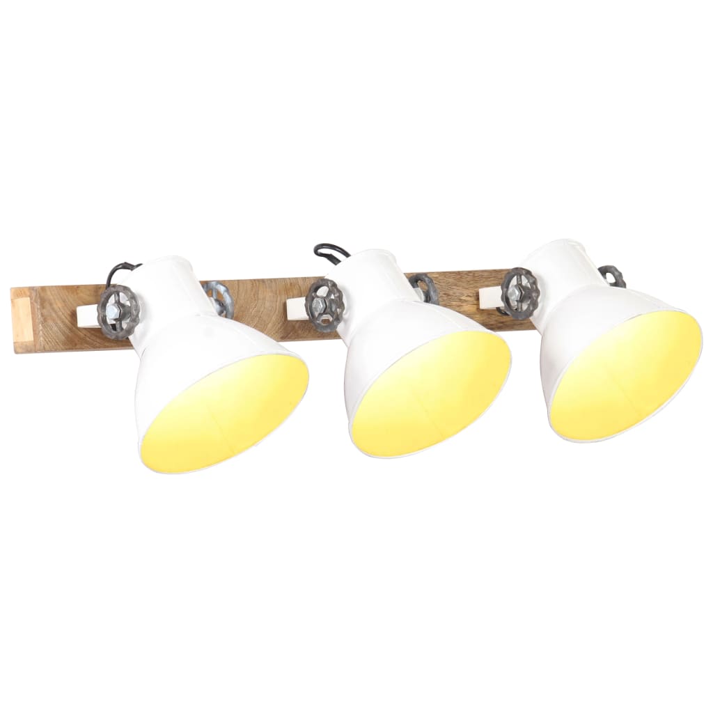 Wandlampe Industriestil 65X25 Cm E27 Weiß
