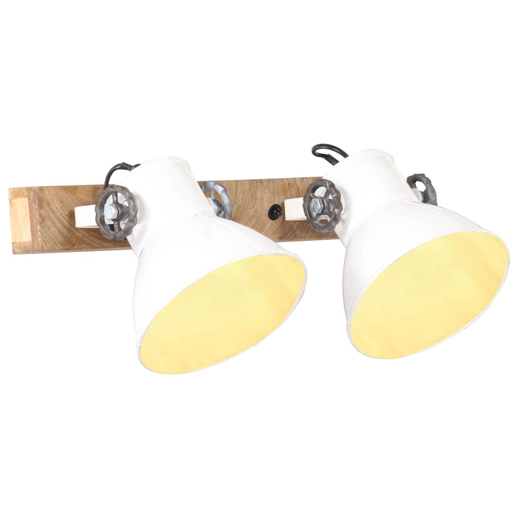 Wandlampe Industriestil 65X25 Cm E27 Weiß