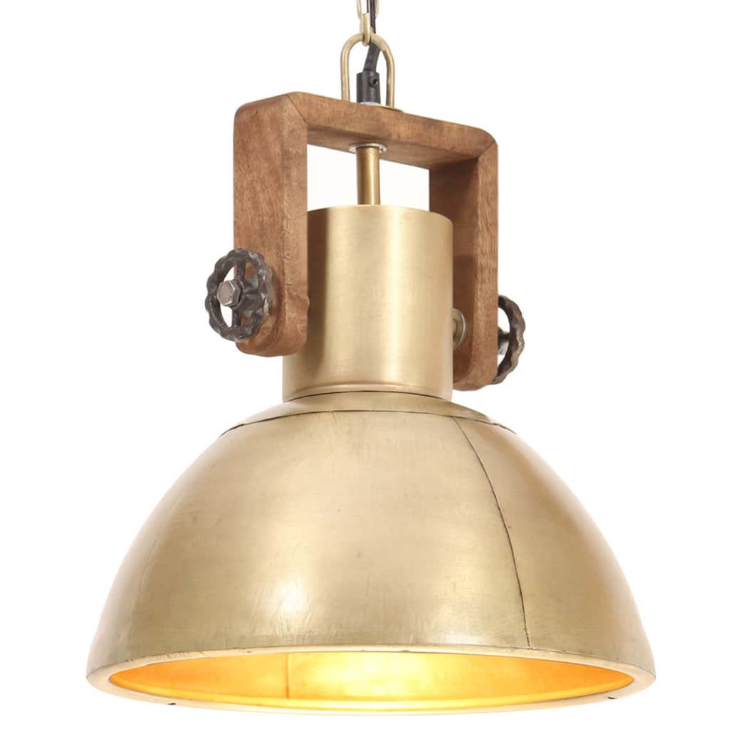 Hängelampe Industriestil 25 W Rund 19 Cm E27 Messing