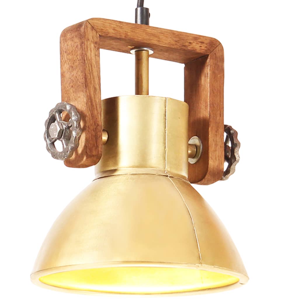 Hängelampe Industriestil 25 W Rund 19 Cm E27 Messing