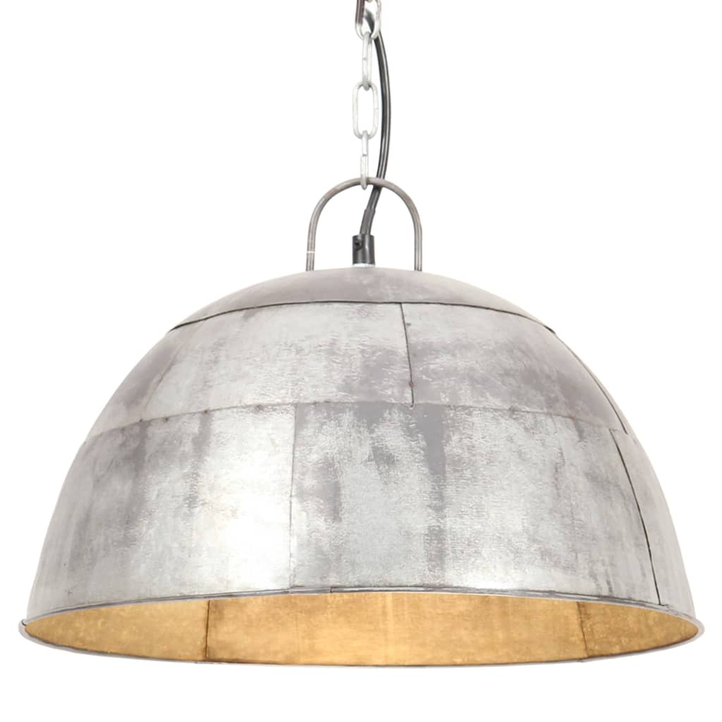 Hängelampe Vintage Industriestil 25 W N Rund 31 Cm E27 Silber