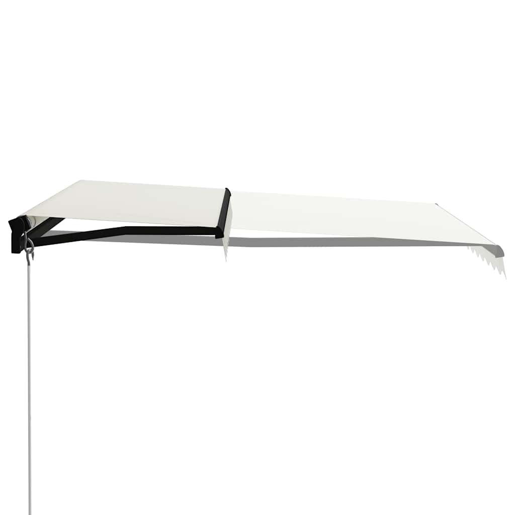 Markise Manuell Einziehbar Mit Led Creme