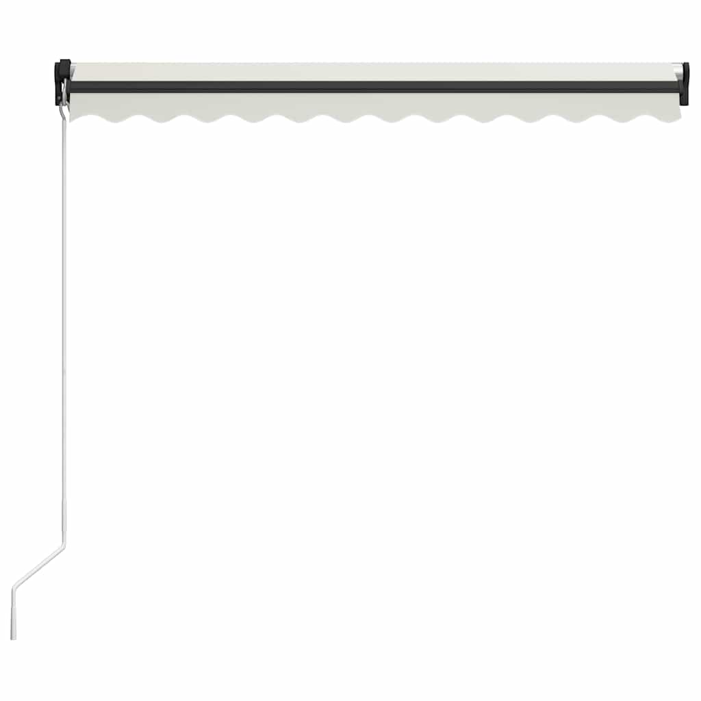Markise Manuell Einziehbar Mit Led Creme