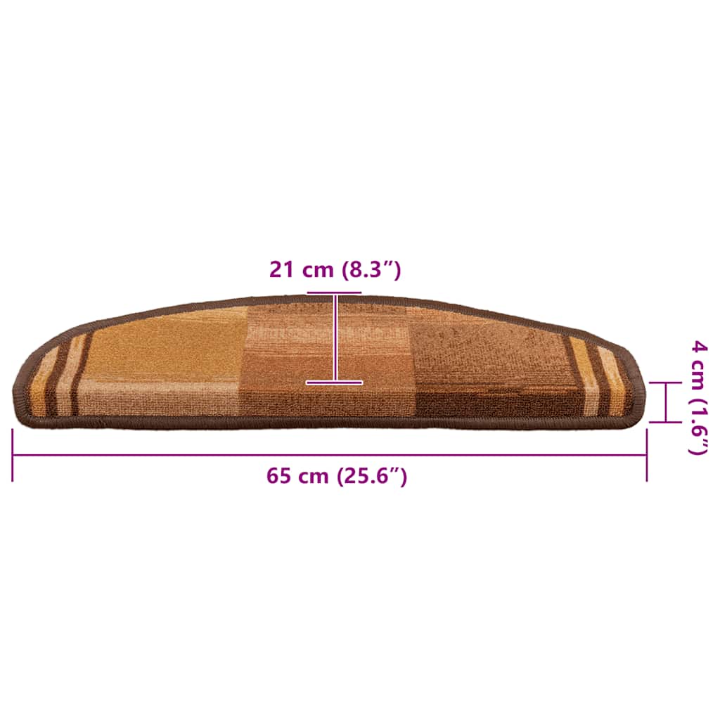 Treppenmatten Selbstklebend 15 Stk. 65X21X4 Cm