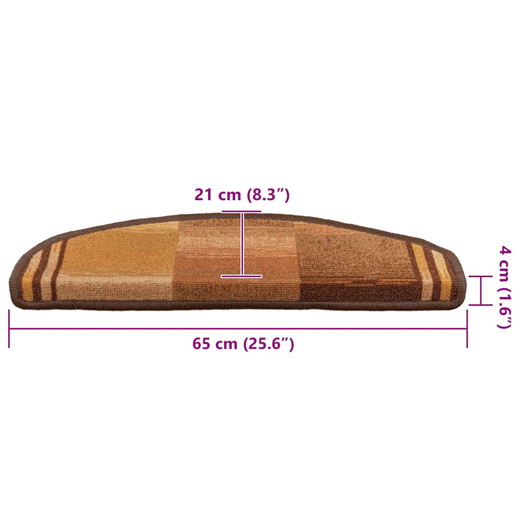 Treppenmatten Selbstklebend 15 Stk. 65X21X4 Cm