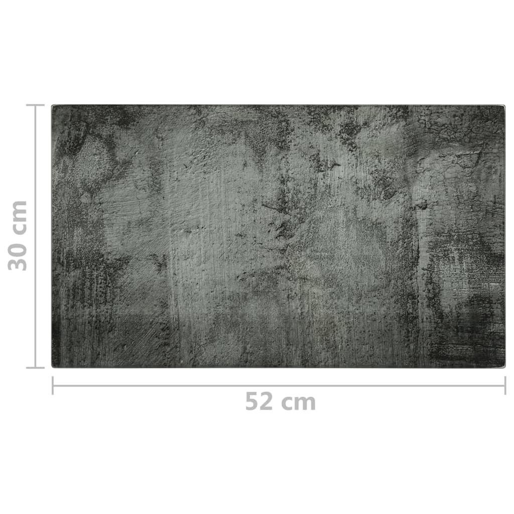 Schneidebretter 2 Stk. In Betonoptik Hartglas