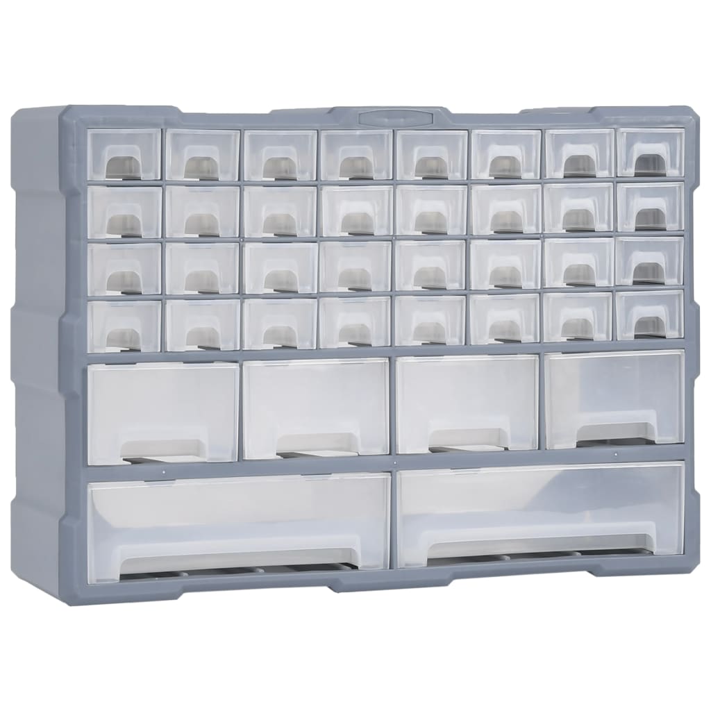 Multi-Schubladen-Organizer 8 Große Schubladen 52X16X37 Cm Grau