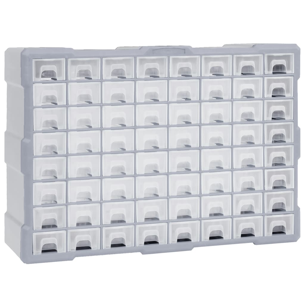 Multi-Schubladen-Organizer 8 Große Schubladen 52X16X37 Cm Grau