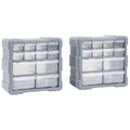 Multi-Schubladen-Organizer 8 Große Schubladen 52X16X37 Cm Grau
