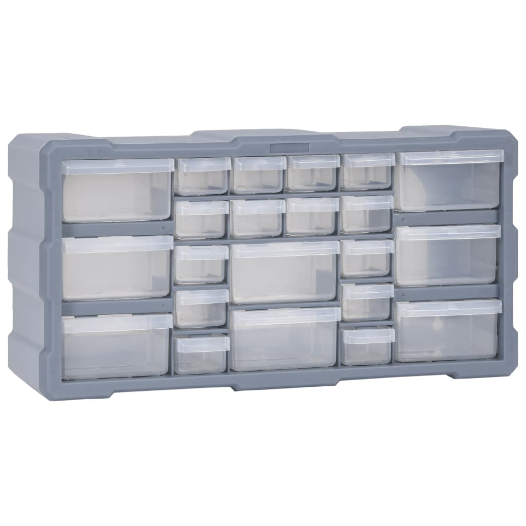 Multi-Schubladen-Organizer 8 Große Schubladen 52X16X37 Cm Grau