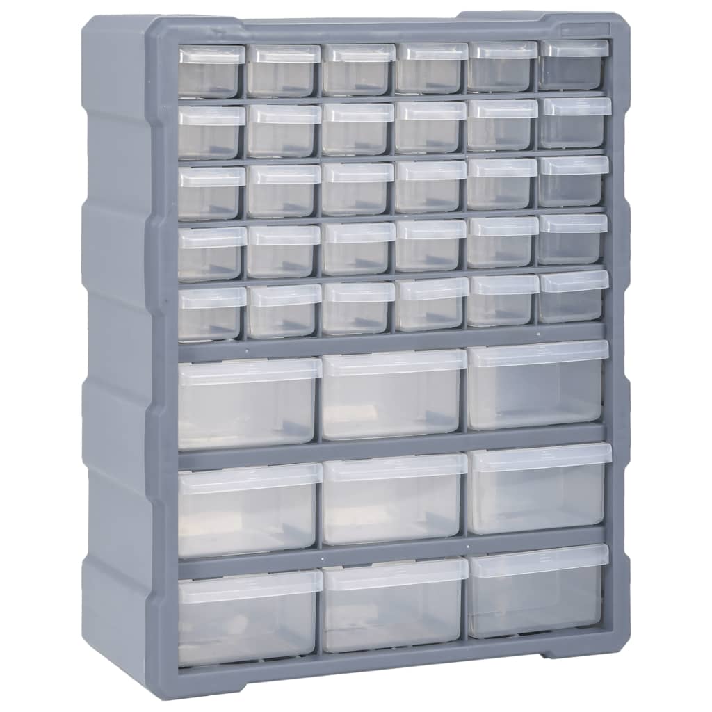 Multi-Schubladen-Organizer 8 Große Schubladen 52X16X37 Cm Grau