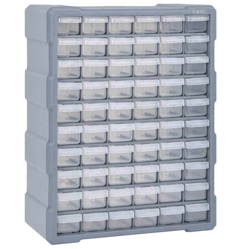 Multi-Schubladen-Organizer 8 Große Schubladen 52X16X37 Cm Grau