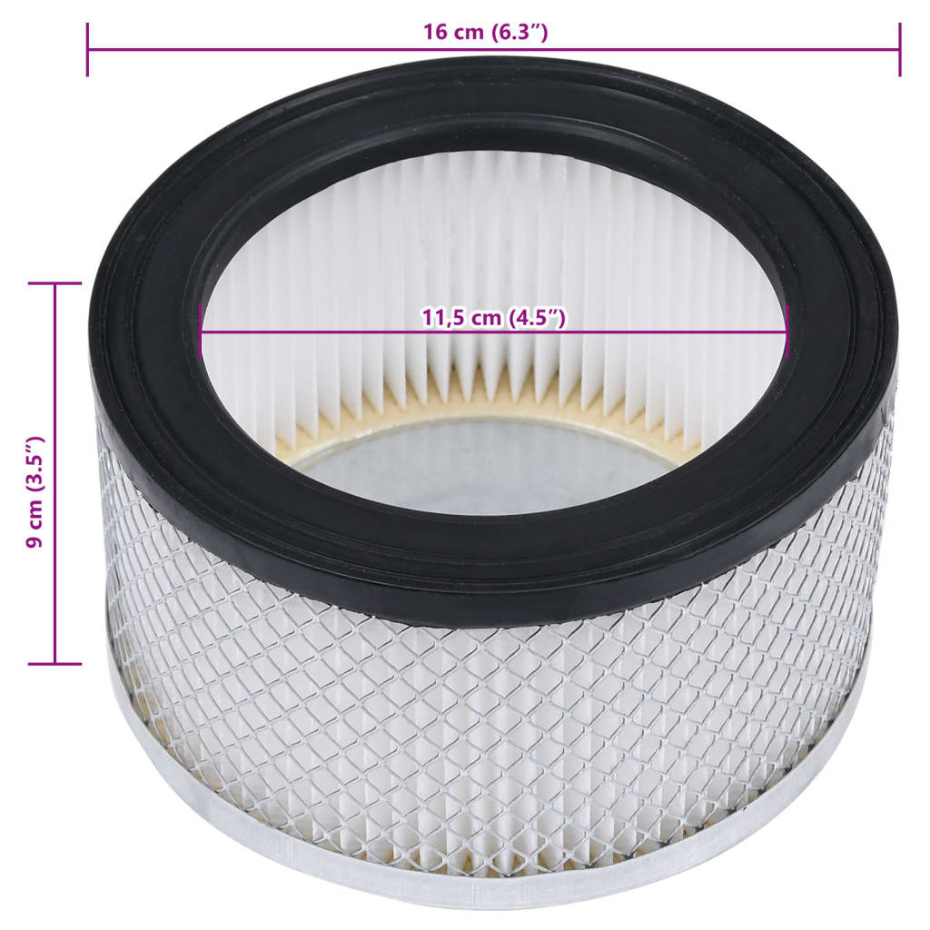 Hepa Filter 2 Stk. Für Aschesauger Waschbar
